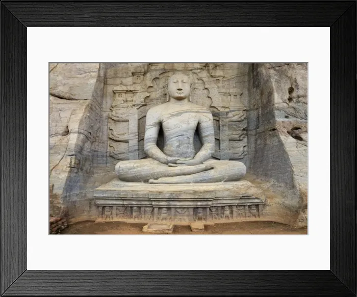 Framed Print : Buddha in meditation, Gal Vihara Rock Temple, Polonnaruwa, Sri Lanka, Asia Framed Print : Buddha in meditation, Gal Vihara Rock Temple, Polonnaruwa, Sri Lanka, Asia