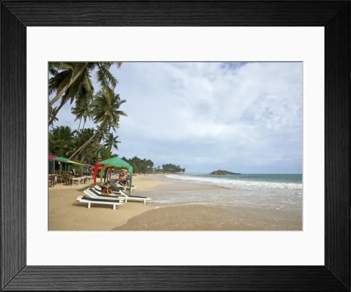 Framed Print : View of the beach at Mirissa, South Coast, Sri Lanka, Asia Framed Print : View of the beach at Mirissa, South Coast, Sri Lanka, Asia