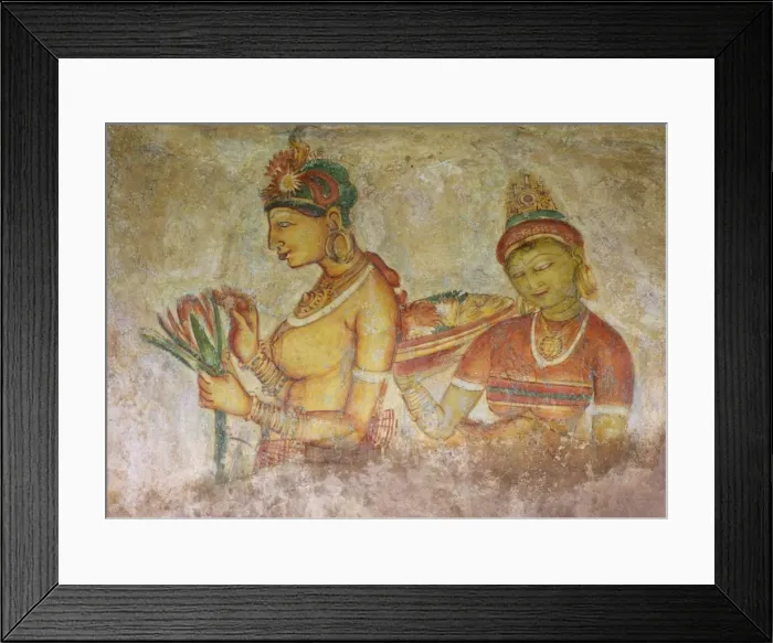 Framed Print : Sigiriya Damsels or Cloud Maidens, 5th century AD, frescoes, Sigiriya Lion Rock Fortress, Sigiriya, Sri Lanka, Asia Framed Print : Sigiriya Damsels or Cloud Maidens, 5th century AD, frescoes, Sigiriya Lion Rock Fortress, Sigiriya, Sri Lanka, Asia