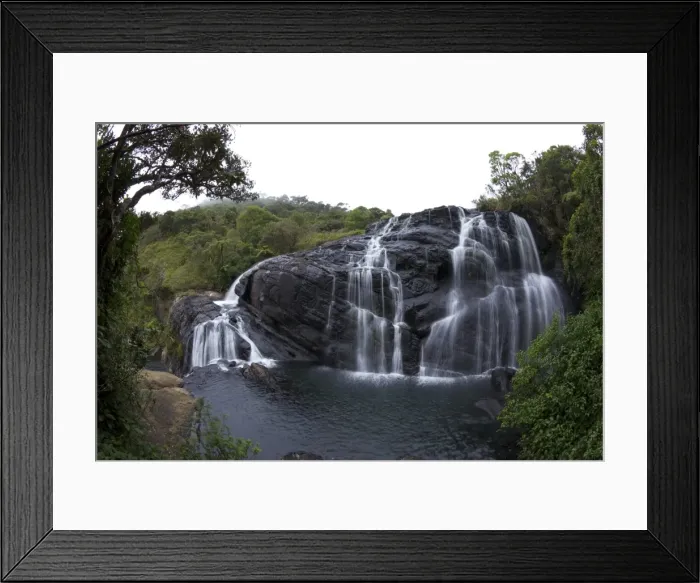 Framed Print : Bakers Falls, Horton Plains National Park, Sri Lanka, Asia Framed Print : Bakers Falls, Horton Plains National Park, Sri Lanka, Asia