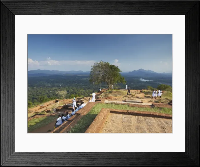 Framed Print : School children at summit of Sigiriya, UNESCO World Heritage Site, North Central Province, Sri Lanka, Asia Framed Print : School children at summit of Sigiriya, UNESCO World Heritage Site, North Central Province, Sri Lanka, Asia