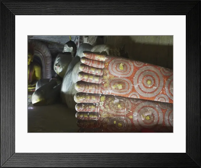 Framed Print : Reclining Buddha statue in Cave 2 of the Cave Temples, UNESCO World Heritage Site, Dambulla, North Central Province, Sri Lanka, Asia Framed Print : Reclining Buddha statue in Cave 2 of the Cave Temples, UNESCO World Heritage Site, Dambulla, North Central Province, Sri Lanka, Asia
