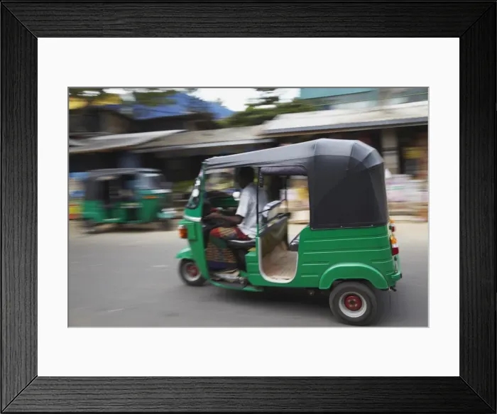 Framed Print : Tuk tuk, Weligama, Southern Province, Sri Lanka, Asia Framed Print : Tuk tuk, Weligama, Southern Province, Sri Lanka, Asia