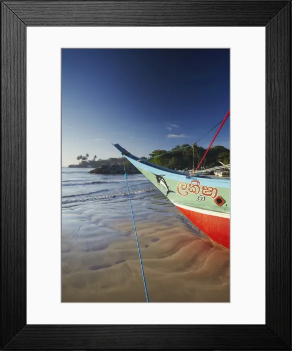 Framed Print : Fishing boat, Galle, Southern Province, Sri Lanka, Asia Framed Print : Fishing boat, Galle, Southern Province, Sri Lanka, Asia