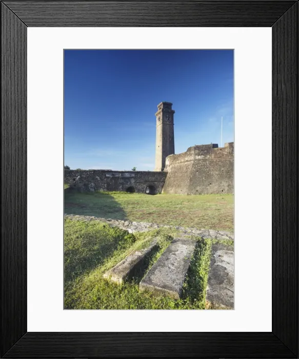 Framed Print : Clocktower inside the Fort, Galle, UNESCO World Heritage Site, Southern Province, Sri Lanka, Asia Framed Print : Clocktower inside the Fort, Galle, UNESCO World Heritage Site, Southern Province, Sri Lanka, Asia
