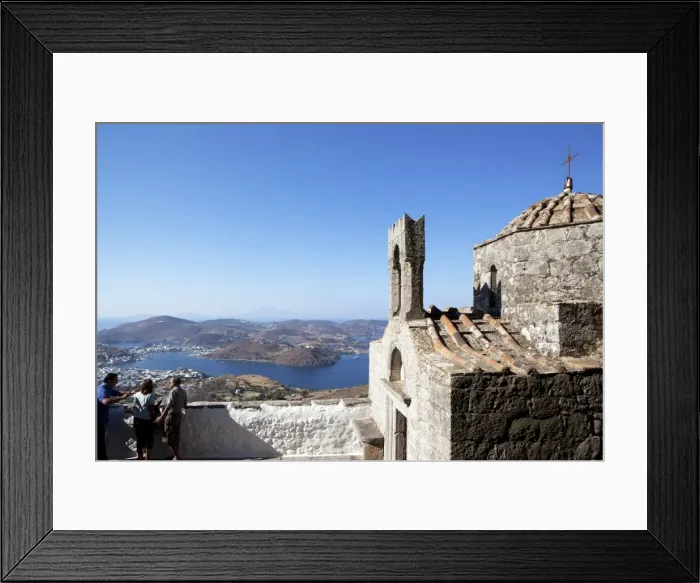 Framed Print : View from the Monastery of St. John the Evangelist, UNESCO World Heritage Site, Patmos, Dodecanese, Greek Islands, Greece, Europe Framed Print : View from the Monastery of St. John the Evangelist, UNESCO World Heritage Site, Patmos, Dodecanese, Greek Islands, Greece, Europe