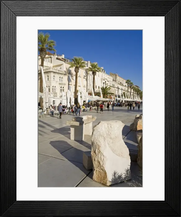 Framed Print : Cafes on the Riva, Split, Dalmatian Coast, Croatia, Europe Framed Print : Cafes on the Riva, Split, Dalmatian Coast, Croatia, Europe
