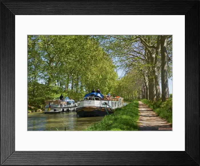 Framed Print : Navigation on the Canal du Midi, UNESCO World Heritage Site, between Carcassonne and Beziers, Aude, Languedoc Roussillon, France, Europe Framed Print : Navigation on the Canal du Midi, UNESCO World Heritage Site, between Carcassonne and Beziers, Aude, Languedoc Roussillon, France, Europe