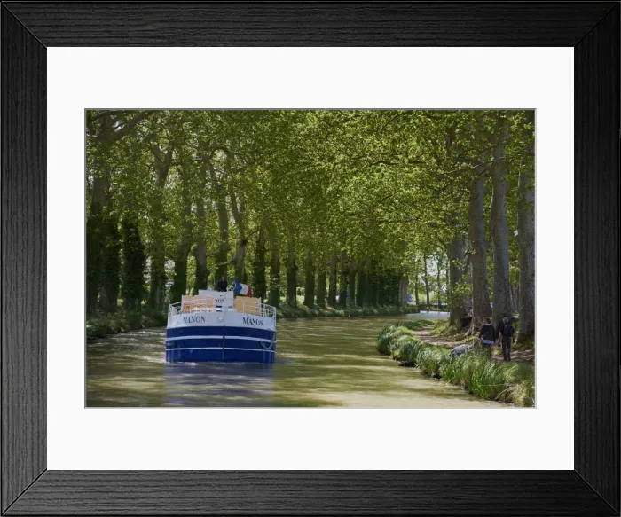 Framed Print : Navigation on the Canal du Midi, UNESCO World Heritage Site, between Carcassonne and Beziers, Aude, Languedoc Roussillon, France, Europe Framed Print : Navigation on the Canal du Midi, UNESCO World Heritage Site, between Carcassonne and Beziers, Aude, Languedoc Roussillon, France, Europe