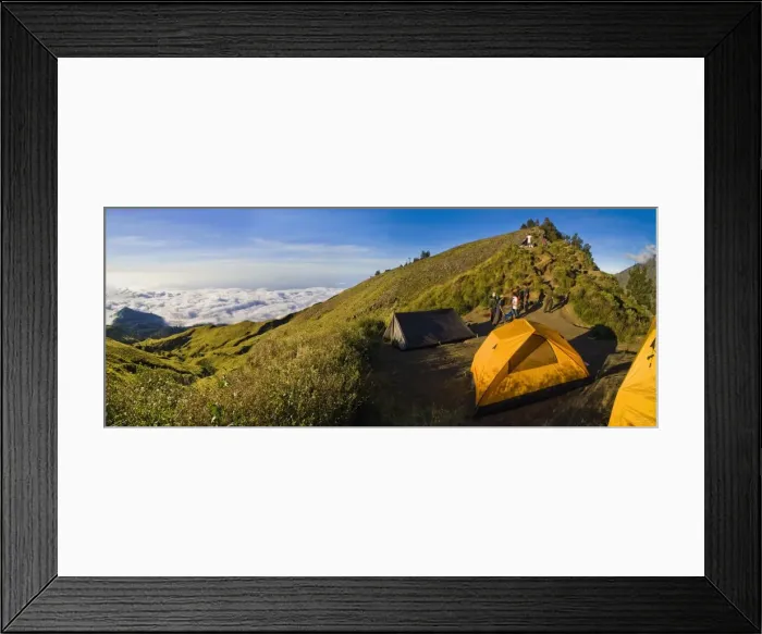 Framed Print : Camping above the clouds on Mount Rinjani, Lombok, Indonesia, Southeast Asia, Asia Framed Print : Camping above the clouds on Mount Rinjani, Lombok, Indonesia, Southeast Asia, Asia