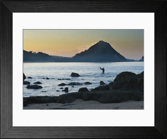 Framed Print : Man fishing with a net at sunrise on Kuta Beach, Lombok, Indonesia, Southeast Asia, Asia Framed Print : Man fishing with a net at sunrise on Kuta Beach, Lombok, Indonesia, Southeast Asia, Asia