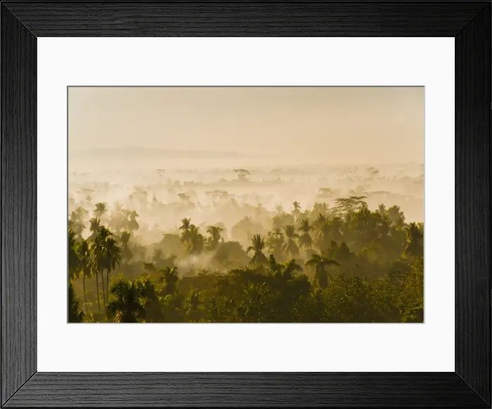 Framed Print : Early morning mist on the Kedu Plain at sunrise from the Borobudur Temple, Java, Indonesia, Southeast Asia, Asia Framed Print : Early morning mist on the Kedu Plain at sunrise from the Borobudur Temple, Java, Indonesia, Southeast Asia, Asia