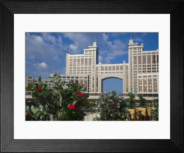 Framed Print : KazMunaiGas building home to the Oil and Gas Ministry, Astana, Kazakhstan, Central Asia, Asia Framed Print : KazMunaiGas building home to the Oil and Gas Ministry, Astana, Kazakhstan, Central Asia, Asia