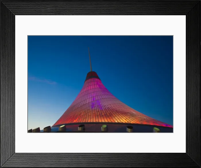Framed Print : Khan Shatyr shopping and entertainment center at night, Astana, Kazakhstan, Central Asia, Asia Framed Print : Khan Shatyr shopping and entertainment center at night, Astana, Kazakhstan, Central Asia, Asia