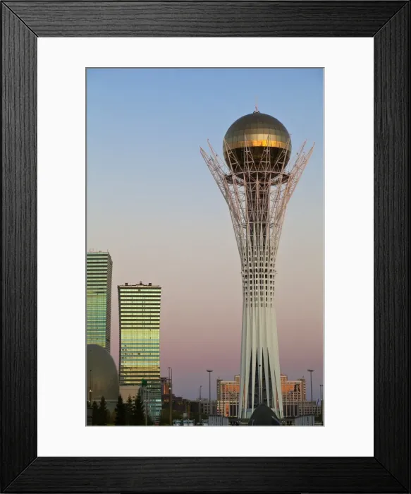 Framed Print : Bayterek Tower at dawn, Astana, Kazakhstan, Central Asia, Asia
