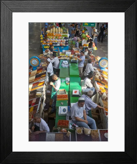 Framed Print : Green Market, Almaty, Kazakhstan, Central Asia, Asia Framed Print : Green Market, Almaty, Kazakhstan, Central Asia, Asia