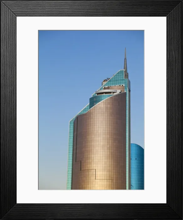 Framed Print : Office building, Nurzhol bulvar, Astana, Kazakhstan, Central Asia, Asia