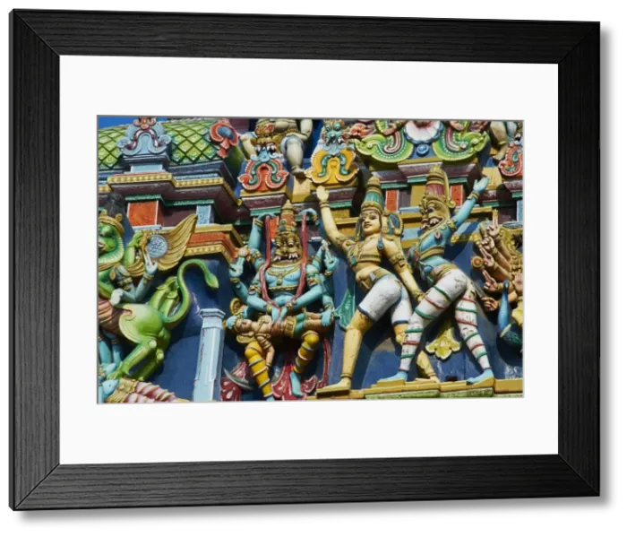 Framed Print : Detail, Sri Meenakshi temple, Madurai, Tamil Nadu, India, Asia Framed Print : Detail, Sri Meenakshi temple, Madurai, Tamil Nadu, India, Asia
