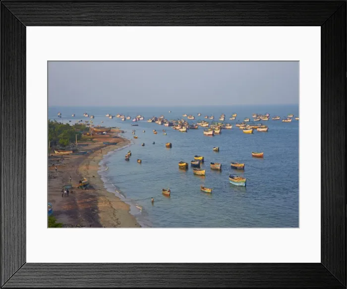 Framed Print : Fishing harbour, Rameswaram, Tamil Nadu, India, Asia Framed Print : Fishing harbour, Rameswaram, Tamil Nadu, India, Asia