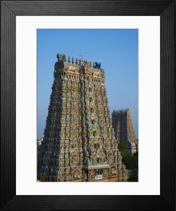 Framed Print : Sri Meenakshi temple, Madurai, Tamil Nadu, India, Asia Framed Print : Sri Meenakshi temple, Madurai, Tamil Nadu, India, Asia
