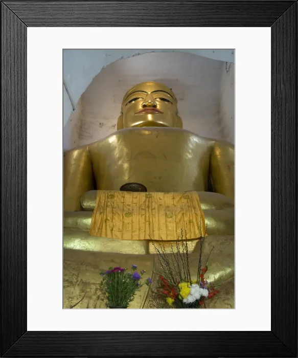 Framed Print : Large seated Buddha, Manuha Paya, Bagan (Pagan), Myanmar (Burma), Asia Framed Print : Large seated Buddha, Manuha Paya, Bagan (Pagan), Myanmar (Burma), Asia