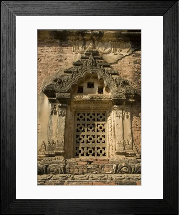 Framed Print : Decorative stucco, Gubyaukgyi Temple, Bagan (Pagan), Myanmar (Burma), Asia Framed Print : Decorative stucco, Gubyaukgyi Temple, Bagan (Pagan), Myanmar (Burma), Asia