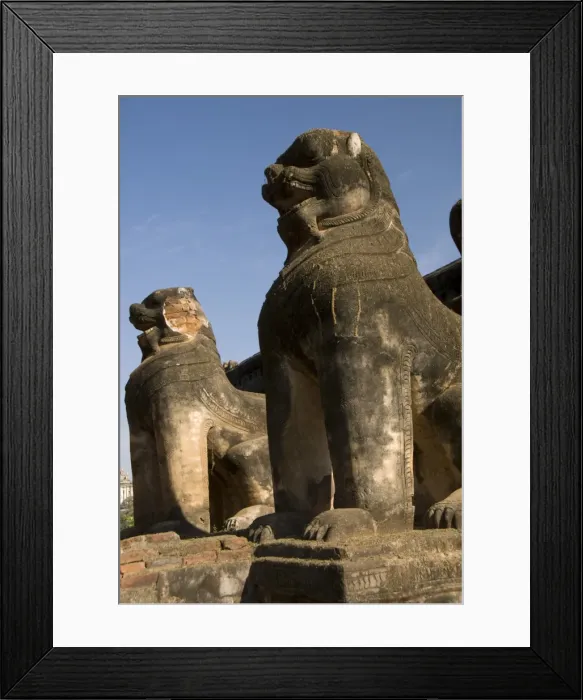 Framed Print : Chinthe statues, half lion and half dragon, Mimalaung Kyaung, Bagan (Pagan), Myanmar (Burma), Asia Framed Print : Chinthe statues, half lion and half dragon, Mimalaung Kyaung, Bagan (Pagan), Myanmar (Burma), Asia