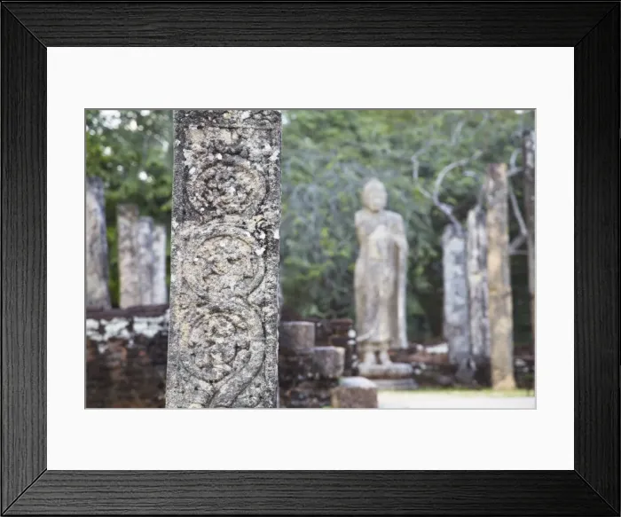 Framed Print : Details on pillar, Atadage, Quadrangle, Polonnaruwa, UNESCO World Heritage Site, North Central Province, Sri Lanka, Asia Framed Print : Details on pillar, Atadage, Quadrangle, Polonnaruwa, UNESCO World Heritage Site, North Central Province, Sri Lanka, Asia