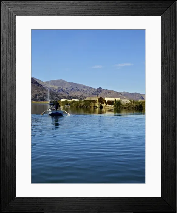 Framed Print : Aymara man in a boat, Lake Titicaca, Flotantes, peru, peruvian, south america, south american, latin america, latin american South America Framed Print : Aymara man in a boat, Lake Titicaca, Flotantes, peru, peruvian, south america, south american, latin america, latin american South America