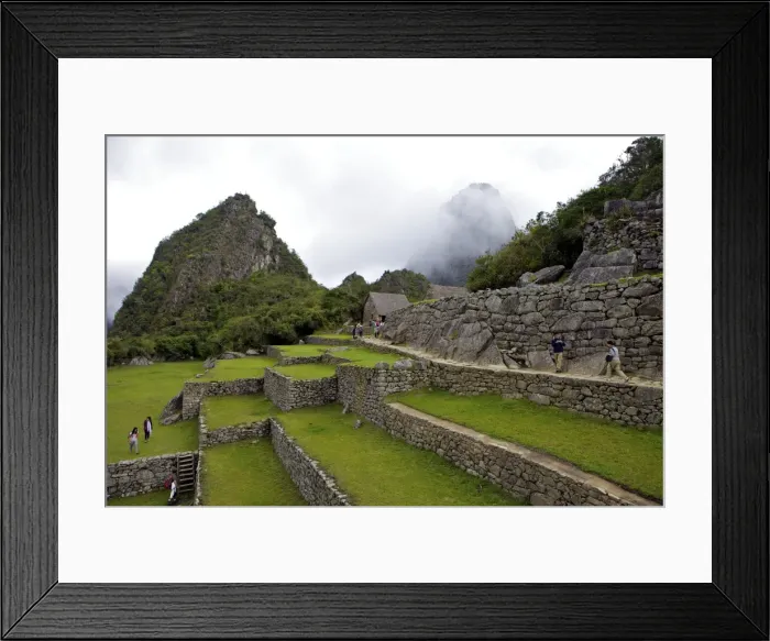 Framed Print : Agricultural terraces, Machu Picchu, peru, peruvian, south america, south american, latin america, latin american South America. The lost city of the Inca was rediscovered by Hiram Bingham in 1911 Framed Print : Agricultural terraces, Machu Picchu, peru, peruvian, south america, south american, latin america, latin american South America. The lost city of the Inca was rediscovered by Hiram Bingham in 1911