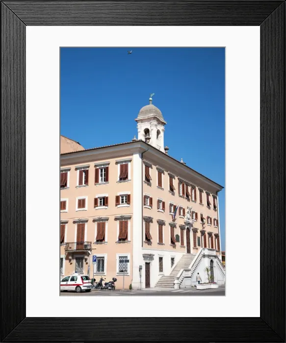 Framed Print : Town Hall, Livorno, Tuscany, Italy, Europe Framed Print : Town Hall, Livorno, Tuscany, Italy, Europe
