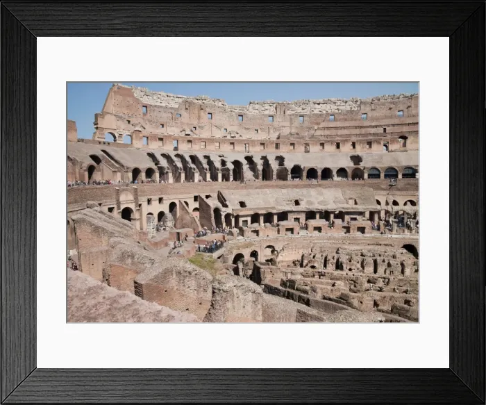 Framed Print : The amphitheatre of the Colosseum, Rome, Lazio, Italy, Europe Framed Print : The amphitheatre of the Colosseum, Rome, Lazio, Italy, Europe