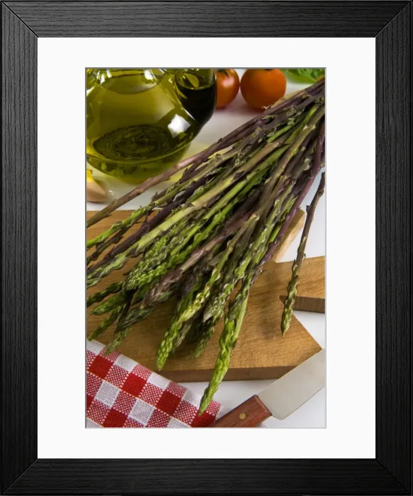 Framed Print : Wild Asparagus (Asparagus acutifolius), Italy, Europe