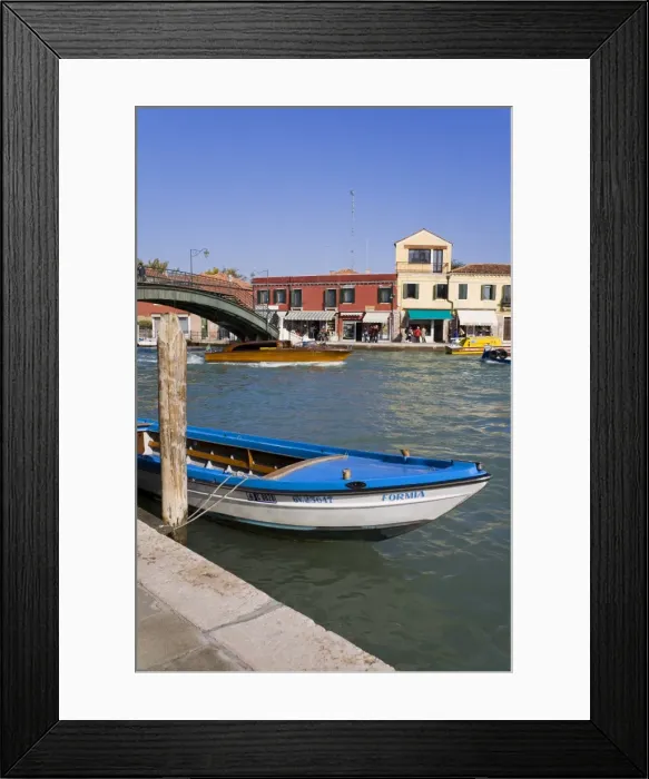 Framed Print : Canal on Murano Island, Venice, Veneto, Italy, Europe Framed Print : Canal on Murano Island, Venice, Veneto, Italy, Europe