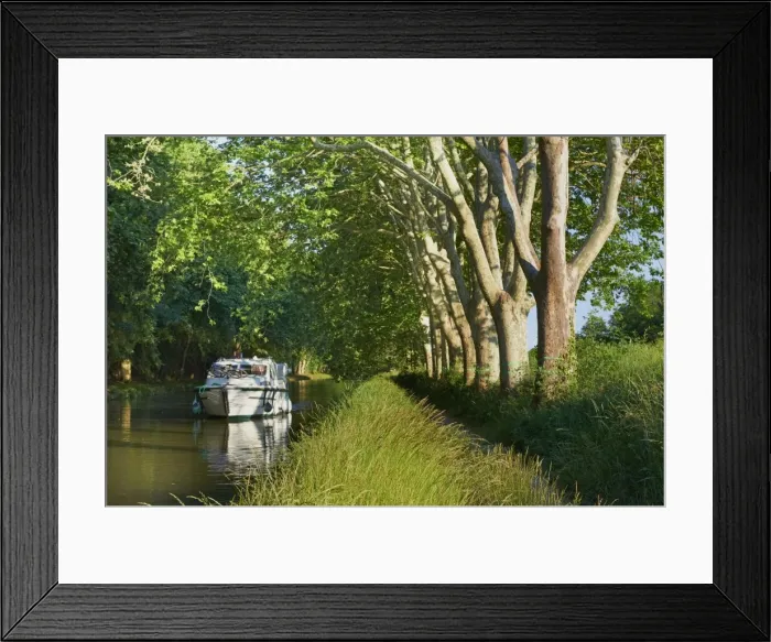 Framed Print : Navigation on the Canal du Midi between Carcassone and Beziers, UNESCO World Heritage Site, Aude, Languedoc Roussillon, France, Europe Framed Print : Navigation on the Canal du Midi between Carcassone and Beziers, UNESCO World Heritage Site, Aude, Languedoc Roussillon, France, Europe