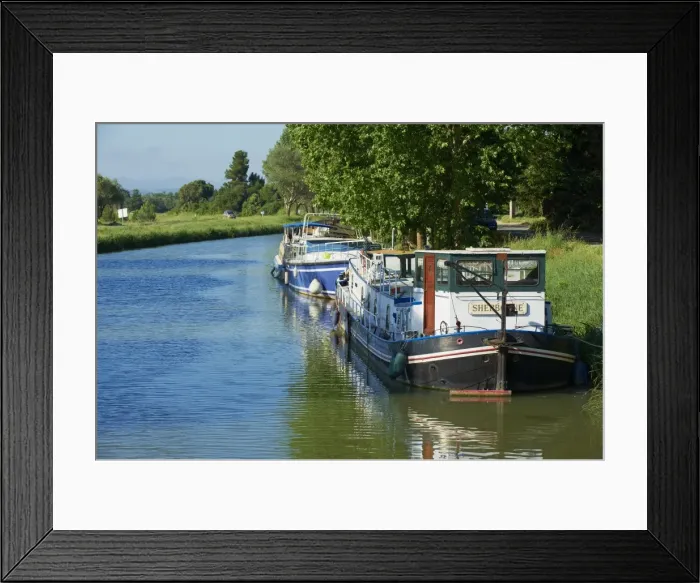 Framed Print : Navigation on the Canal du Midi between Carcassone and Beziers, UNESCO World Heritage Site, Aude, Languedoc Roussillon, France, Europe Framed Print : Navigation on the Canal du Midi between Carcassone and Beziers, UNESCO World Heritage Site, Aude, Languedoc Roussillon, France, Europe