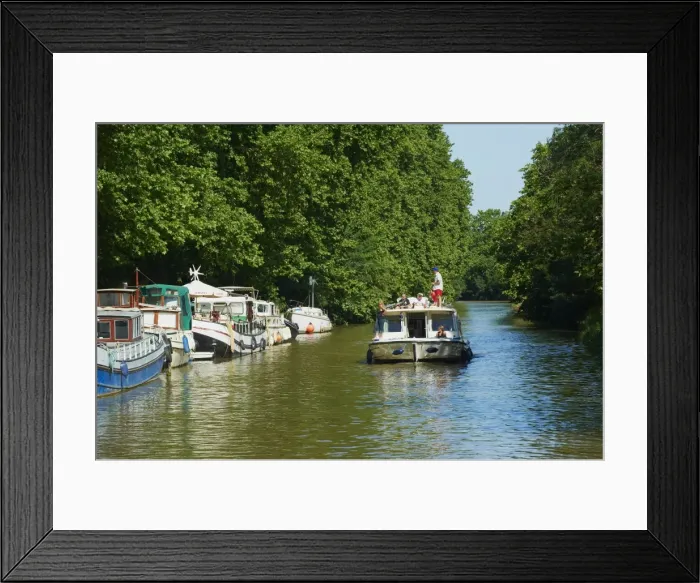 Framed Print : Navigation on the Canal du Midi between Carcassone and Beziers, UNESCO World Heritage Site, Aude, Languedoc Roussillon, France, Europe Framed Print : Navigation on the Canal du Midi between Carcassone and Beziers, UNESCO World Heritage Site, Aude, Languedoc Roussillon, France, Europe