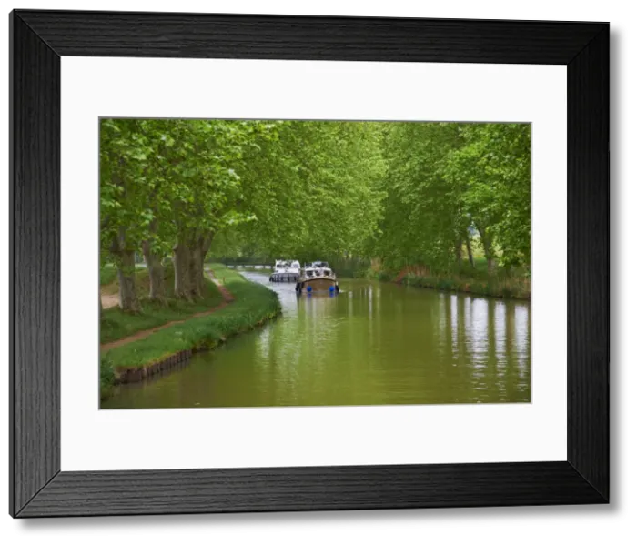 Framed Print : Navigation on the Canal du Midi, UNESCO World Heritage Site, between Carcassonne and Beziers, Aude, Languedoc Roussillon, France, Europe Framed Print : Navigation on the Canal du Midi, UNESCO World Heritage Site, between Carcassonne and Beziers, Aude, Languedoc Roussillon, France, Europe