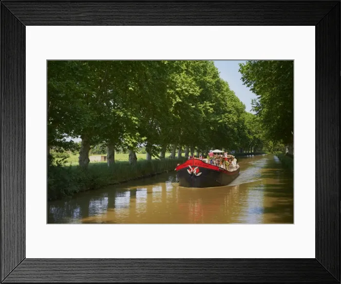 Framed Print : Navigation on the Canal du Midi between Carcassone and Beziers, UNESCO World Heritage Site, Aude, Languedoc Roussillon, France, Europe Framed Print : Navigation on the Canal du Midi between Carcassone and Beziers, UNESCO World Heritage Site, Aude, Languedoc Roussillon, France, Europe