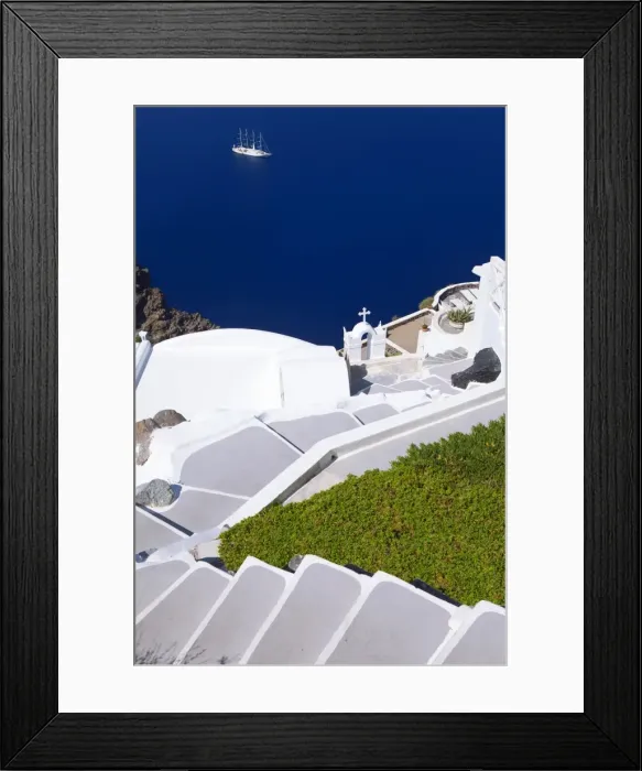 Framed Print : View from Imerovigli, Santorini, Cyclades, Greek Islands, Greece, Europe Framed Print : View from Imerovigli, Santorini, Cyclades, Greek Islands, Greece, Europe