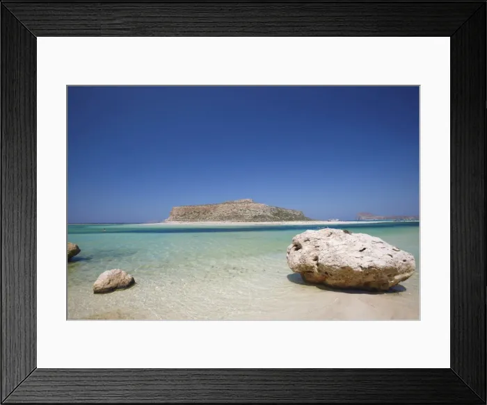 Framed Print : Vehicle on track into Etosha Pan, Etosha National Park, Namibia, Africa
