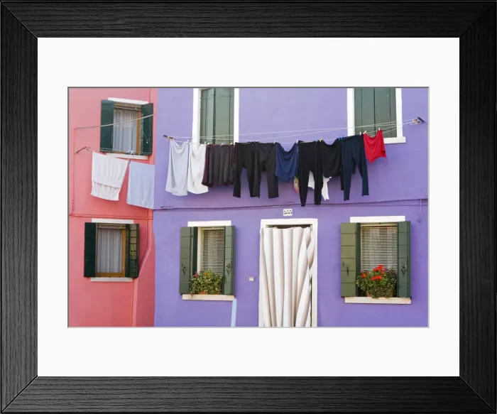Framed Print : Burano Island, Venice, Veneto, Italy, Europe Framed Print : Burano Island, Venice, Veneto, Italy, Europe