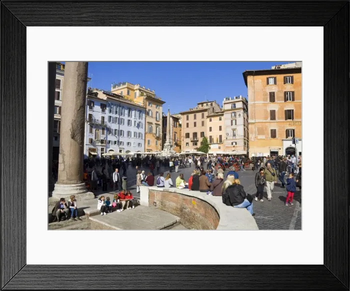 Framed Print : Pantheon and Piazza della Rotonda, Rome, Lazio, Italy, Europe Framed Print : Pantheon and Piazza della Rotonda, Rome, Lazio, Italy, Europe