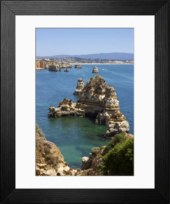 Framed Print : Cliffs near Praia Dona Ana, Lagos, Algarve, Portugal, Europe Framed Print : Cliffs near Praia Dona Ana, Lagos, Algarve, Portugal, Europe