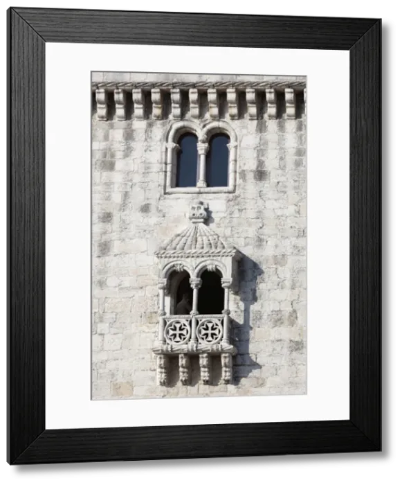 Framed Print : Balcony of Torre de Belem, UNESCO World Heritage Site, Belem, Lisbon, Portugal, Europe