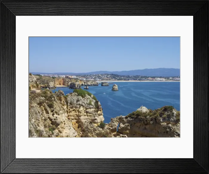 Framed Print : Cliffs near Praia Dona Ana, Lagos, Algarve, Portugal, Europe Framed Print : Cliffs near Praia Dona Ana, Lagos, Algarve, Portugal, Europe