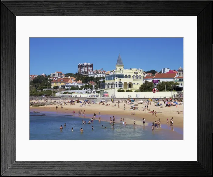 Framed Print : Tamariz Beach, Estoril, Portugal, Europe Framed Print : Tamariz Beach, Estoril, Portugal, Europe