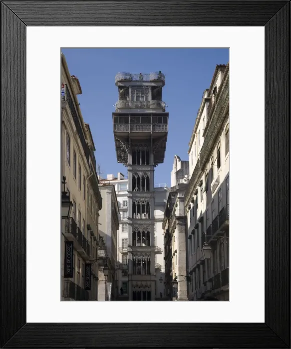 Framed Print : Santa Justa Elevador, Lisbon, Portugal, Europe Framed Print : Santa Justa Elevador, Lisbon, Portugal, Europe