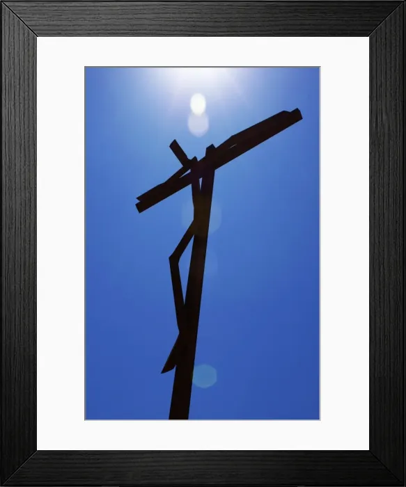 Framed Print : Giant Crucifix, Fatima, Portugal, Europe Framed Print : Giant Crucifix, Fatima, Portugal, Europe