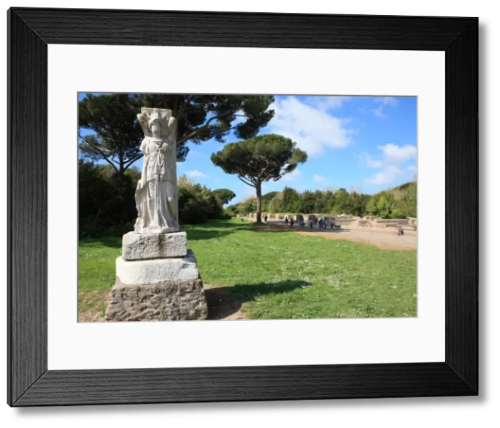 Framed Print : Statue, Ostia Antica, Rome, Lazio, Italy, Europe Framed Print : Statue, Ostia Antica, Rome, Lazio, Italy, Europe